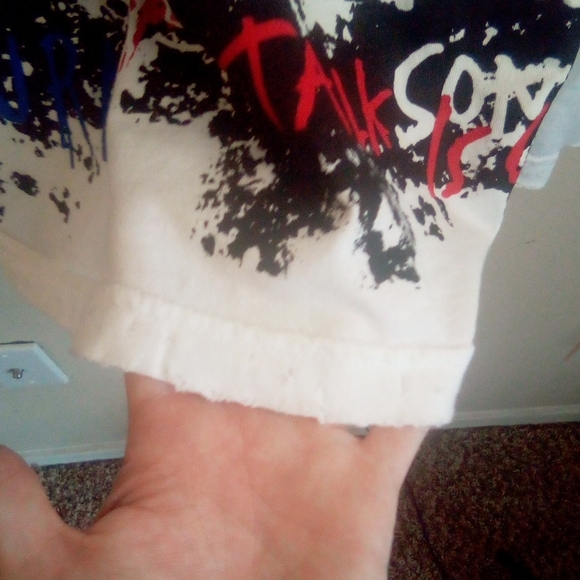 Nwot Rockstar Sushi Heavily Distress Flame Graphic Tee - Picture 5 of 17